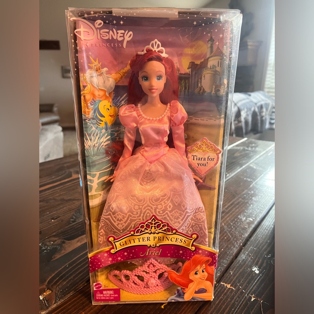 Rare Disney Princess Ariel Glitter Princess